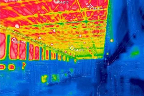 inspeção e análise termográfica sustentex